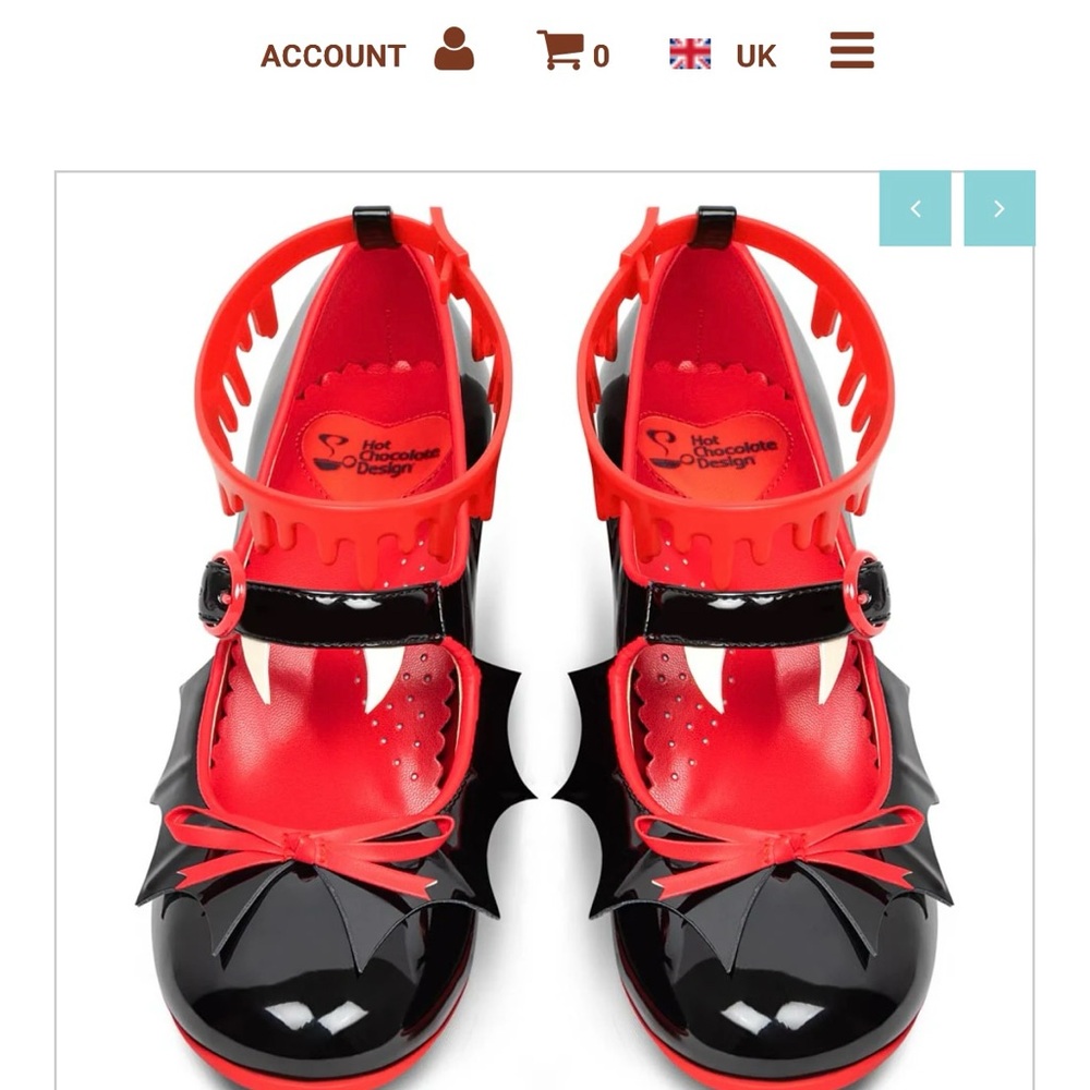 Hot Chocolate Design Red and Black Heels